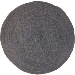In The Box Rondo Χαλί Στρογγυλό Καλοκαιρινό Γιούτα 120cm Μπλε