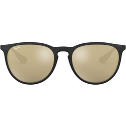 Ray-Ban RB4171 601/5A Γυναικεία Γυαλιά Ηλίου Στρογγυλά Κοκάλινα Μαύρα με Χρυσό Καθρέπτη Φακό