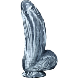 Kinksters Silicone Fat Dick Ρεαλιστικό Dildo με Βεντούζα & Όρχεις 18cm Γκρι