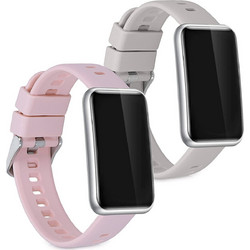 KWmobile Λουράκι Σιλικόνης Grey / Pink (Huawei Watch Fit mini)