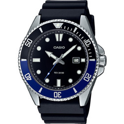 Casio Standard Ανδρικό Ρολόι με Μαύρο Καουτσούκ Λουράκι MDV-107-1A2VEF