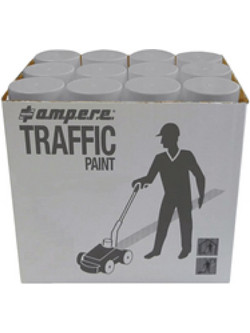 Ampere Traffic Paint Σπρέι Βαφής Γκρι 12x650ml