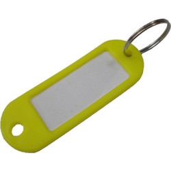 Ταμπελάκι για κλειδιά με κρίκο Foska Key Ring 1 τεμ. Κίτρινο