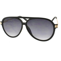 Enzo 2273 C1 Ανδρικά Γυαλιά Ηλίου Aviator Κοκάλινα Μεταλλικά Μαύρα με Μαύρο Degradee Φακό