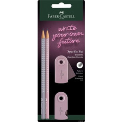 Blister σετ Sparkle ΙΙ Γκρι/Ροζέ Faber Castell