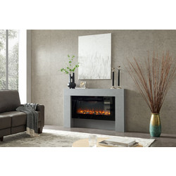 Richen Iraklis Beton Επιδαπέδιο Ηλεκτρικό Τζάκι 2000W Μ141xΥ88xΒ21cm