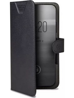 CELLY UNIVERSAL BOOK CASE - WALLY UNICA L (UP TO 4.5") - BLACK
