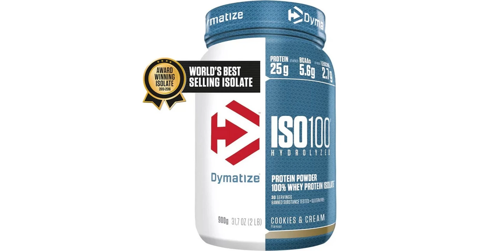 Dymatize ISO100 Whey Protein Cookies & Cream 900gr BestPrice.gr