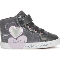 Geox Kilwi Παιδικά Sneakers Μποτάκια Ανθρακί B16D5B022HIC9002