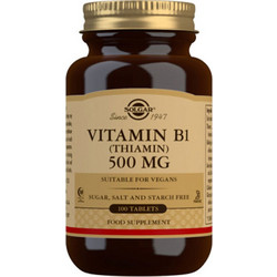 Solgar B1 500mg 100 Ταμπλέτες