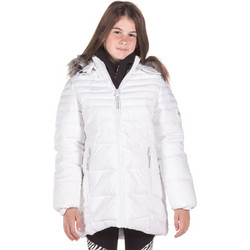 District75 Παιδικό Μπουφάν Χειμωνιάτικο Puffer Λευκό 221KGJA-195-091