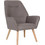 Woodwell Μπερζέρα Καφέ Nattaly Ε7140,2