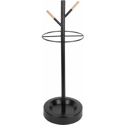ΟΜΠΡΕΛΟΘΗΚΗ FUSHION BLACK H. 74cm, D. 25,5cm ΑΤΣΑΛΙ