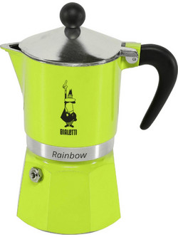 Bialetti Rainbow Μπρίκι Espresso 3Cups Πράσινο