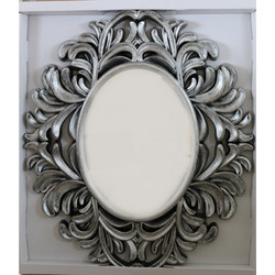 ΟΒΑΛ ΠΛΑΣΤ. ΚΑΘΡΕΠΤΗΣ 75Χ65 ΧΡ. DARK SILVER