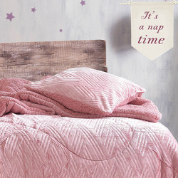 Διακοσμητική Μαξιλαροθήκη Fleece (50x50) Rythmos Lotus Pink