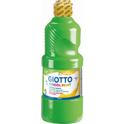 Τέμπερa Giotto Μπουκάλι 500ml School Paint Πράσινο Ανοιχτό