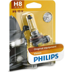 Philips H8 Vision Αλογόνου 12V 35W 1τμχ