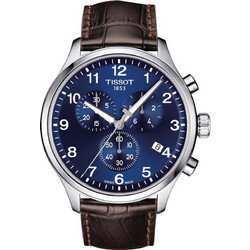 Tissot Ανδρικό Ρολόι Χρονογράφος με Καφέ Δερμάτινο Λουράκι T116.617.16.047.00