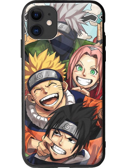 Θήκη Anime Naruto iPhone 11 Groove TPU (Tempered Glass και TPU)