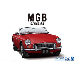 Aoshima BLMC MG-B MK-2 G/HM4 68 Μεταλλικό Μοντέλο Αυτοκίνητου 1:24