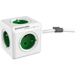 Πολύπριζο Allocacoc Powercube Extended 5 Θέσεων 1.5m - Πράσινο