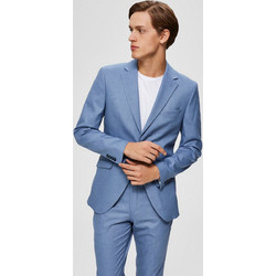 Ανδρικό σακάκι SLHSLIM-MYLOLOGAN LT BLUE STC BLZ B NOOS 16072413