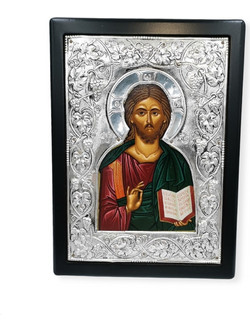 Ασημένια εικόνα Χριστός