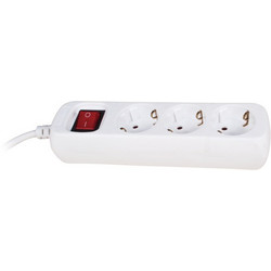 MULTIPLUG 3 HOLES H05VV- F 3G1.0mm2 1.5m WITH KEY - 47131