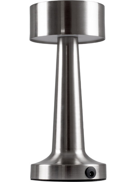 Globostar Bella 76504 Πορτατίφ Αφής LED με Μπαταρία Ασημί Φ9xΥ21cm