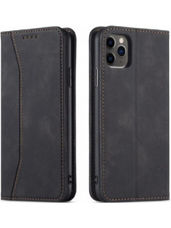 Bodycell Leather Wallet Case Black (iPhone 11 Pro Max)