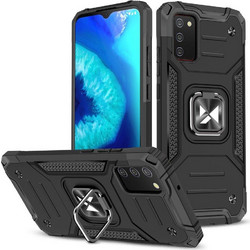 Wozinsky Ring Armor Tough Hybrid Back Cover Black (Samsung Galaxy A03s)