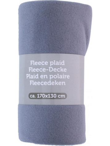 Κουβέρτα Fleece Ριχτάρι Καναπέ με μαλακή υφή, 170x130 cm Μπλε Ραφ - Aria Trade