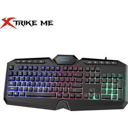 Xtrike-me KB-509 Gaming Πληκτρολόγιο RGB Black