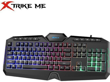 Xtrike-me KB-509 Gaming Πληκτρολόγιο RGB Black