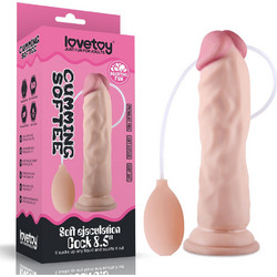 Lovetoy Cumming Softee Ρεαλιστικό Dildo με Βεντούζα & Δυνατότητα Εκσπερμάτωσης 21.6cm Flesh