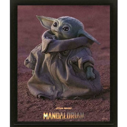 Pyramid Τρισδιαστατο Καδρο STAR WARS - The Mandalorian Grogu - 3D 26x20cm