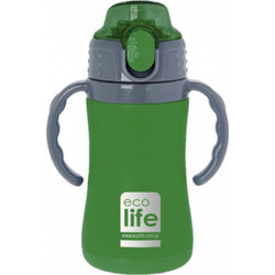 Ecolife Παιδικό Παγούρι Θερμός Ανοξείδωτο BPA Free Πράσινο 300ml