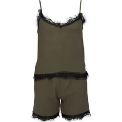 Gsecret Babydoll Καλοκαιρινό Βαμβακερό Χακί PJ101-18996