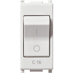 Διακόπτης Mt 1P+N C16 Cb 120-230V Λευκός Plana