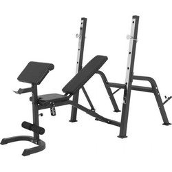 Gorilla Sports G132 Ρυθμιζόμενος Πάγκος Γυμναστικής με Ορθοστάτες