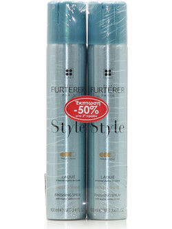 Rene Furterer Hold & Shine Finishing Spray Λακ Μαλλιών για Λάμψη Δυνατό Κράτημα 2x100ml