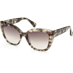 Max Mara MM0040 55F Γυναικεία Γυαλιά Ηλίου Πεταλούδα Μεταλλικά Ταρταρούγα με Μαύρο Degradee Φακό