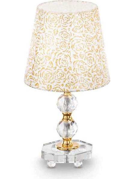 Ideal Lux 077734 Πορτατίφ Ε27 Χρυσό Διαφανές Φ20xΥ36.5cm
