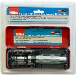 Σφυροκατσάβιδο σετ 13 τεμαχίων 1/2" HILKA 11670013