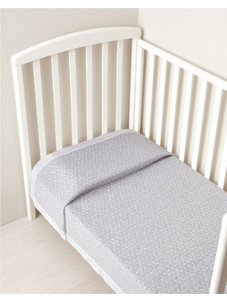 Prenatal Κουβέρτα Κούνιας Βαμβακερή 100x120 Γκρι