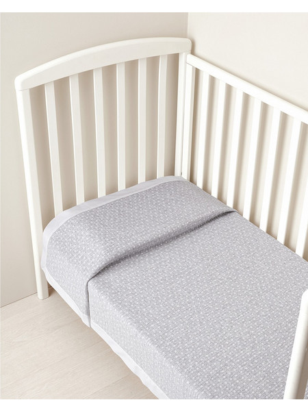 Prenatal Κουβέρτα Κούνιας Βαμβακερή 100x120 Γκρι