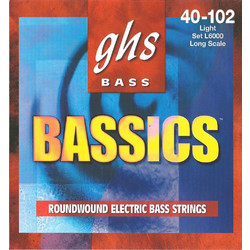GHS L6000 Bassics Σετ 4 Χορδές Ηλεκτρικού Μπάσου 40-102" Light Tension