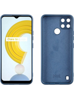 Idol 1991 Velvet TPU Θήκη Realme C21Y / C25Y 6.5" 4 Side Full Camera Protection Blue