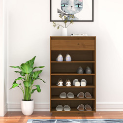 vidaXL Παπουτσοθήκη Ξύλινη Πεύκο Μ60xΠ34xΥ105cm 813553